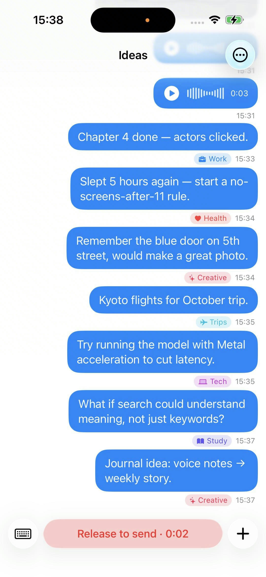 Can't type? Just say it